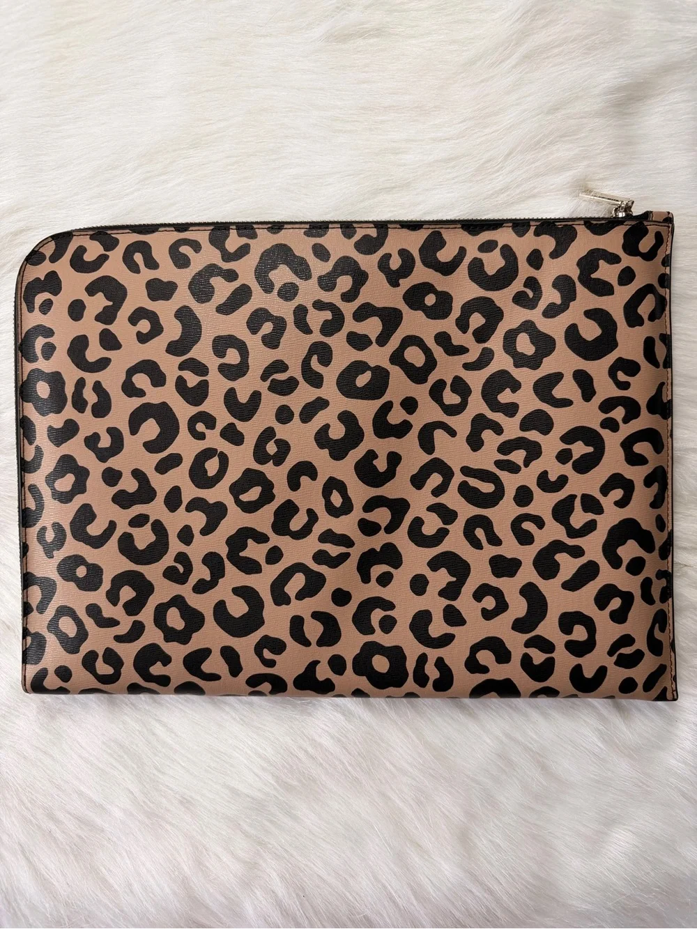 kate spade Leopard Zip Laptop Case- Brown/Black